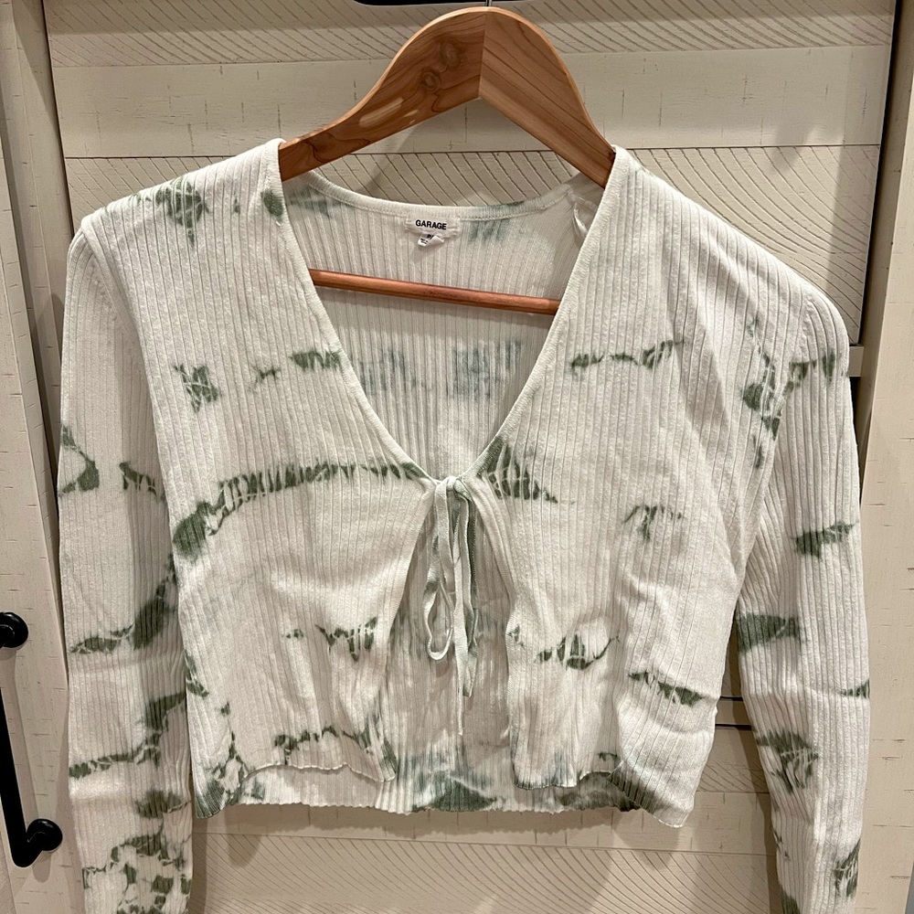 Garage - Long Sleeve Front Tie Shirt